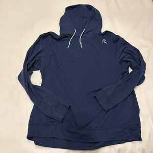 Rhoback Hesi Performance Hoodie, Blue, size XL, EUC